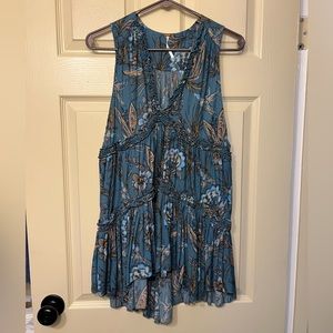 Free People sleeveless tunic blouse